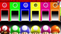 Mushroom Mario Colors for Children to Learn with Color Mushroom - Colours for Kids to Learn