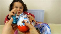 FROZEN Disney Elsa & Anna Surprise Stocking and Maxi Kinder Egg, Surprise Eggs unboxing for Kids