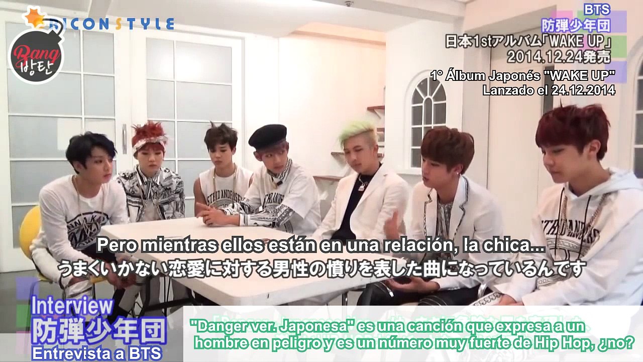 [Sub Español] 141219 Jimin Shows Us The "High Blood Pressure" Dance. BTS Interview. Japan 1st Album "WAKE UP" 12/24 Rele
