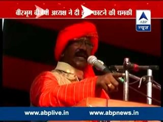 BJP leader Dudhkumar Mondal threatens to chop hands of TMC workers