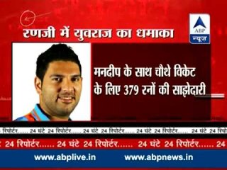 Ranji Trophy l Yuvraj Singh hits third successive ton