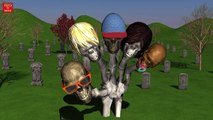 Crazy Skeleton Finger Family | Funny Finger Family | Nursery Rhymes | 3D Animation