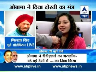 Its great! Milkha Singh on Obama's mention of his name