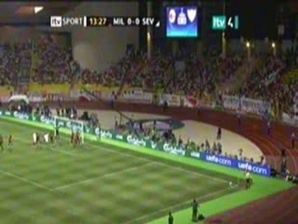 UEFA Supercup AC Milan 0 - 1 Sevilla - Renato