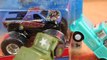 Mater and Hot Wheels Color Shifters Monster Jam King Krunch Color Changers Disney Cars Toy Review hz