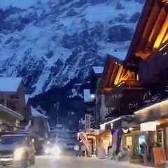 Noite de Inverno em Grindelwald, Suíça