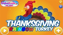Thanksgiving Rainbow Turkey - Thanksgiving Turkey Makeover Game for Kids