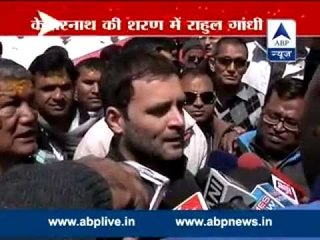 Rahul Gandhi reaches Kedarnath, offers prayers | Kedarnath ready for pilgrims after two years