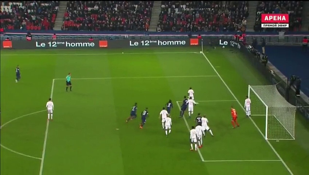 Thiago Silva Goal - Paris SG 3-0	Lorient 21.12.2016