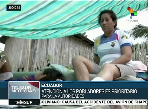 Ecuador: autoridades visitan zonas afectadas por terremoto
