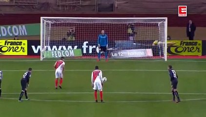 Radamel Falcao Penalty Goal  - Monaco 1-0 Caen 21.12.2016