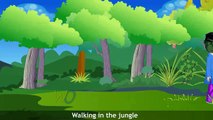 Walking In The Jungle Rhyme Cartoon Nursery Rhymes With Lyrics