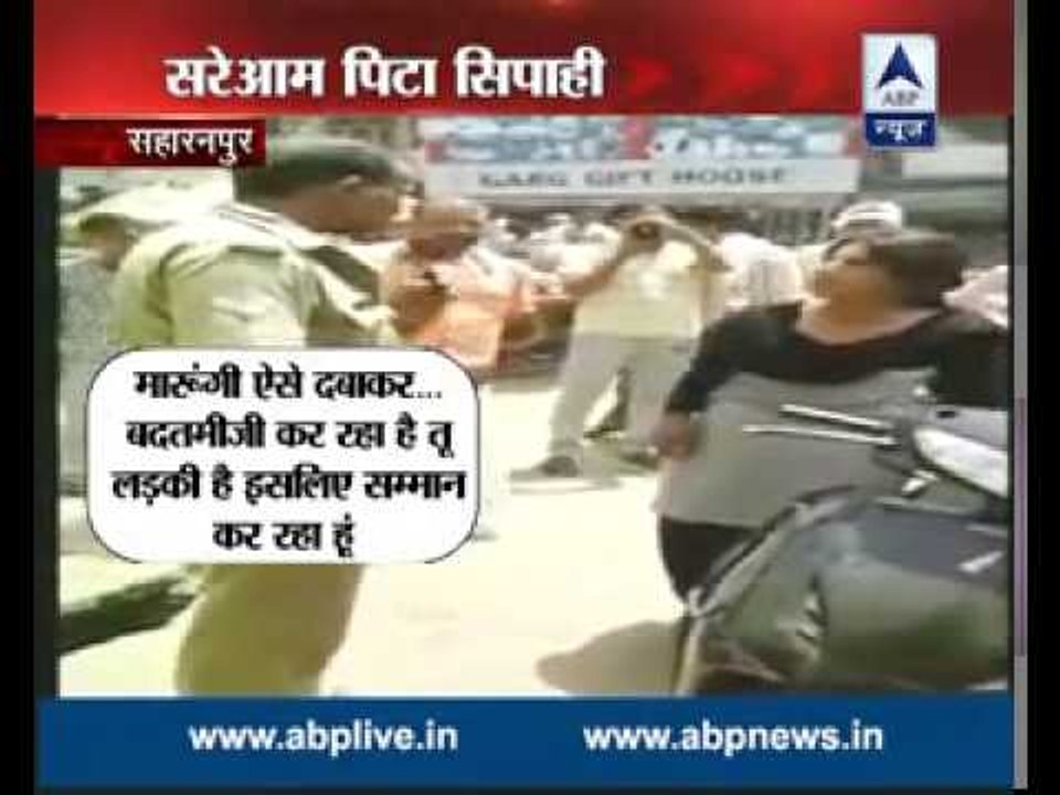 Sansani: Lady Singham beats a drunk police officer publically