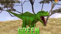 Learn Colors Dinosaurs Movies For Kids | Real Skin Dinosaurs Colours Songs For Preschool Children