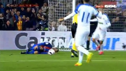 BARCELONA VS HÉRCULES 2-0 GOAL Rakitic 21/12/2016 UHD