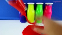 SLIME SURPRISE BOTTLES! Learn Colors w/ Ooze & Toys - Educational for Kids & Toddlers