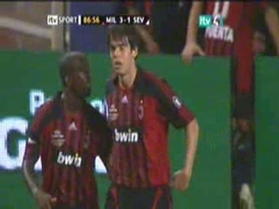 UEFA Supercup AC Milan 3 - 1 Sevilla - Kaka