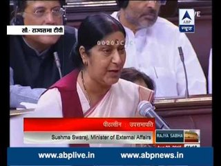 Sushma Swaraj suddenly speaks up in RS; says never taken help from British govt
