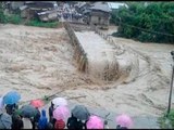 Watch how a bridge collapses in Manipur as rains pour consistently