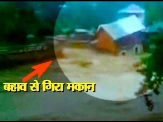 Watch catastrophic flood waves take away big house in Manipur