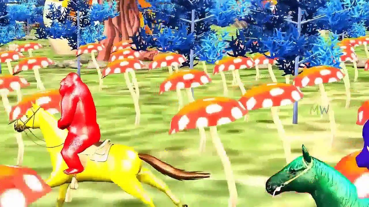 Colour Rhymes For Children | Colour Dinosaur Cartoons For Kids | Colour Songs