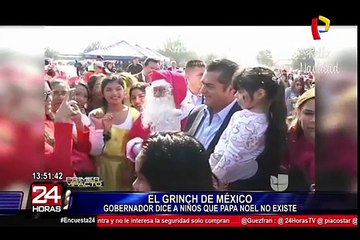 México:  gobernador le dice a niños que Papá Noel no existe.