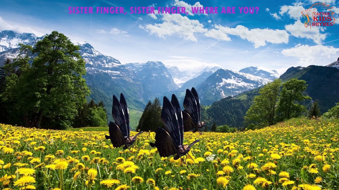 Butterfly Finger Family | Finger Family Rhymes For Children