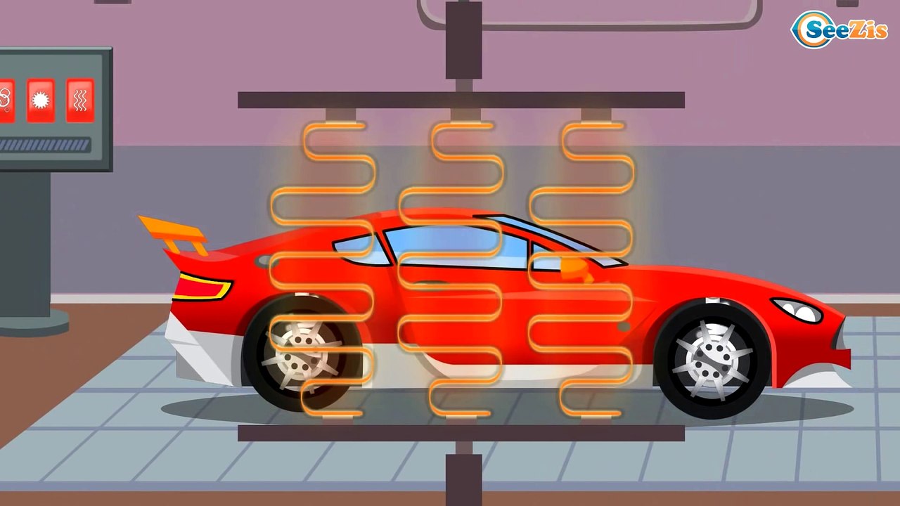 Coche de CARRERAS. Caricaturas de Coches. Dibujos animados para Niños en español