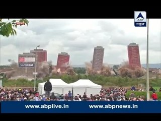 Glasgow: 6 giant residential towers demolished by controlled explosion in one go