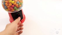 New Gumball Machine Dubble Bubble Gum   Learn Colors for Children