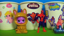 10 Play-Doh ICE CREAM surprise eggs MARVEL SpiderMan Disney Cars HELLO KITTY Disney Princess