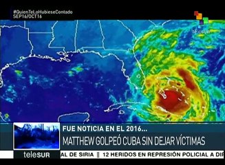 El huracán Matthew y su paso por el Caribe fue noticia en 2016