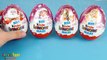 4 MAXI Kinder Surprise Eggs Christmas 2016 FROZEN for girls Big Surprise Eggs Winter New Year 2017