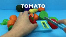 Learn Names of Vegetables with Toys Cutting Vegetables