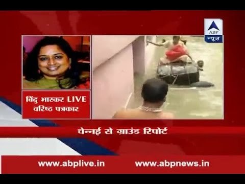 Chennai: Flood affected use temporary boats to cross roads turned into rivers