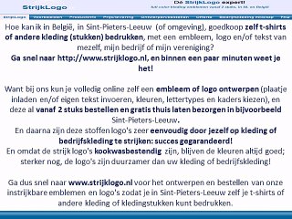 Zelf kleding bedrukken Sint-Pieters-Leeuw