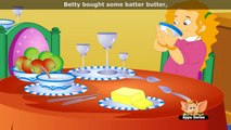 Betty Bought Some Batter Butter - Nursery Rhyme with Lyrics (HD)