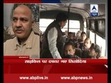 Odd-Even Formula: Manish Sisodia rides bicycle to office