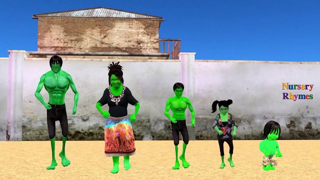 Finger Family Rhymes Hulk Cartoons for Children | Finger Family Children Nursery Rhymes Songs