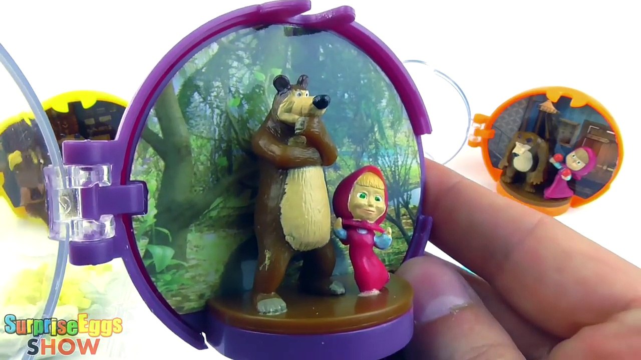4 Jajko Niespodzianka Masza i Niedzwiedz Duże Zabawki Kinder Niespodzianki nową jaja
