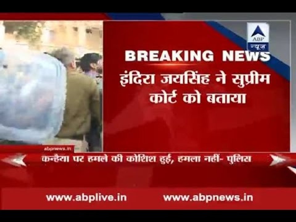 SC informed by senior advocate Indira Jaising that Kanhaiya Kumar has been attacked in cou