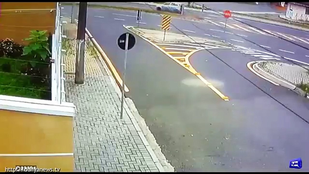 Watch Video- Deadly collision between motorcycle and car