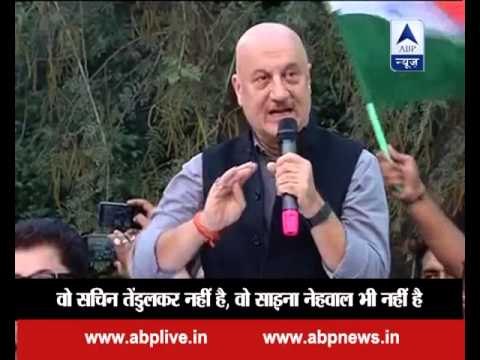 Anupam Kher in JNU: When the actor raised slogans of 'Bharat Maata Ki Jai', 'Jai Hind'