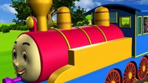 Piggy on the railway line picking up stones - 3D Animation English Nursery rhyme song for children