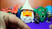 Oua Surprize Stapanul Inelelor Lord of the Rings Play Doh Frodo Sam Gandalf Ork