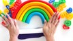 How to Make a Rainbow with Play Doh | Learn Colors Preschool | RainbowLearning (NEW)