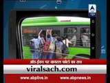 Viral Sach: Picture showing crowded bus due to Odd Even formula is untrue