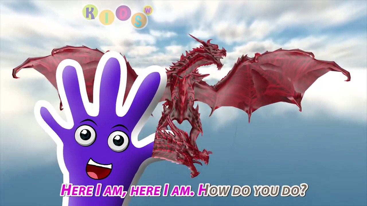 3D Dragon Family Finger Family Nursery Rhymes By KidsW