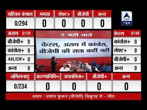 Assembly Election Results 2016: Key points of assembly elections