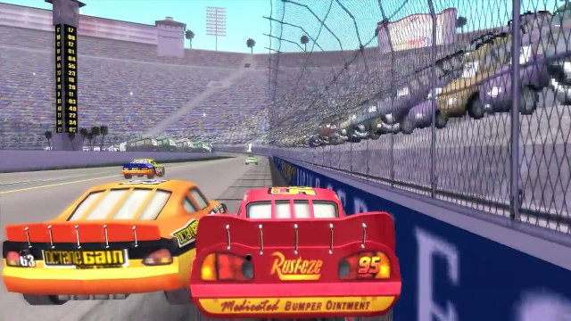 BILAR SVENSKA FULL AVSNITT SPEL CARS BLIXTEN MCQUEEN Los Angeles internationella bana TVSPEL veckade